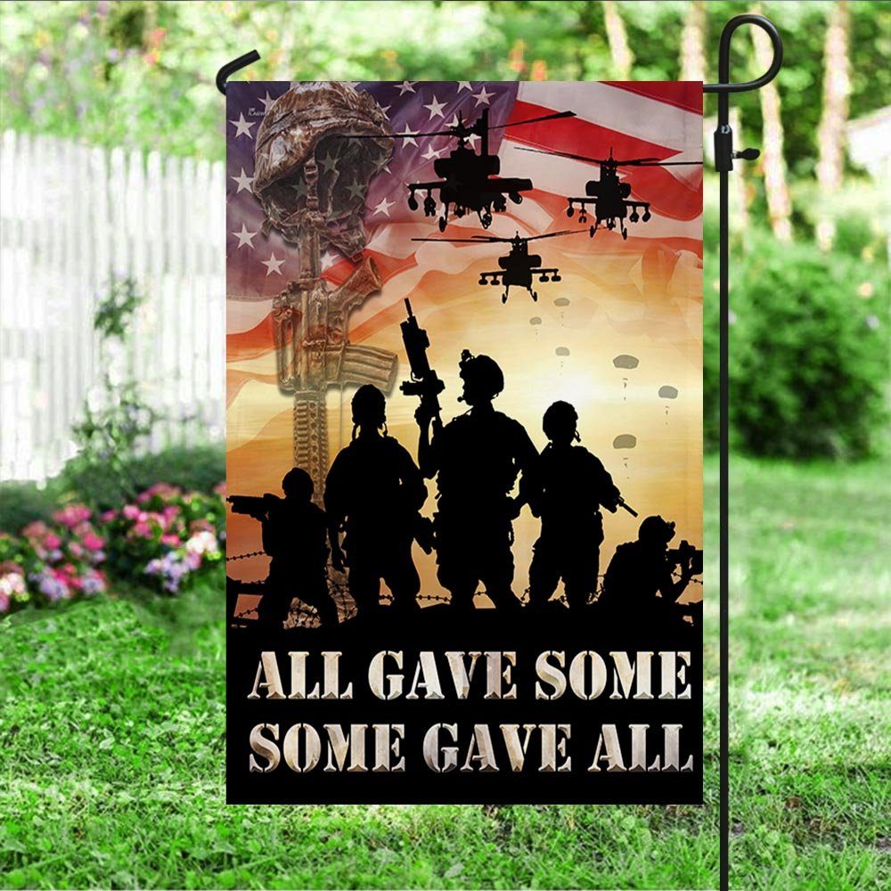 US Veterans. All Gave Some, Some Gave All Memorial American Flag TPT109F - Image 4