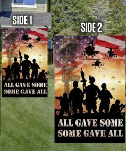 us veterans. all gave some, some gave all memorial american flag tpt109f 5177