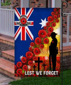 veteran, lest we forget, remembrance poppy australian flag tpt45f 7184