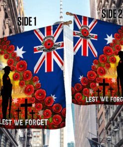 veteran, lest we forget, remembrance poppy australian flag tpt45f 7959