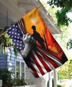 veteran. lest we forget flag 1235