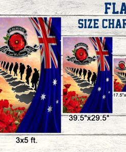 veteran australia flag lest we forget poppy flowers australian veteran flag mln194fv1 1736