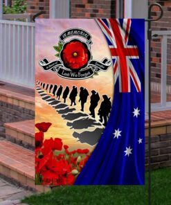 veteran australia flag lest we forget poppy flowers australian veteran flag mln194fv1 2828