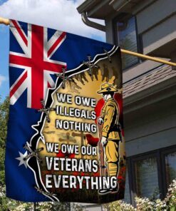 Veteran Australia Flag We Owe Our Veterans Everything MLH2224F