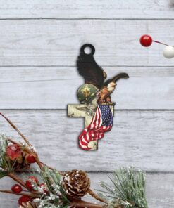 veteran custom shaped ornament freedom ntb337o 8444