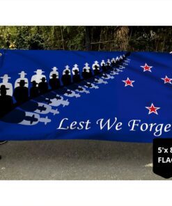 veteran flag anzac day lest we forget new zealand grommet flag trh1870gf 7161