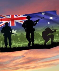 veteran flag australian soldier grommet flag trn1555gf 2977