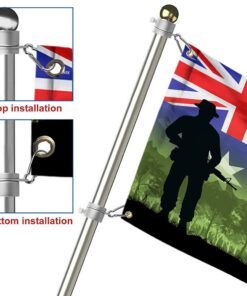 veteran flag australian soldier grommet flag trn1555gf 4582