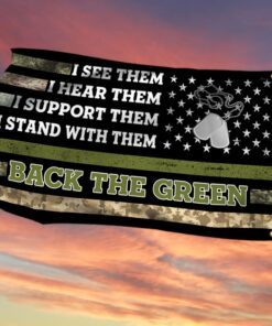 veteran flag back the green american veteran grommet flag trh1814gf 3294