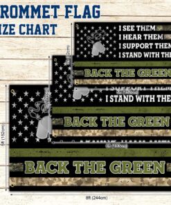 veteran flag back the green american veteran grommet flag trh1814gf 4224