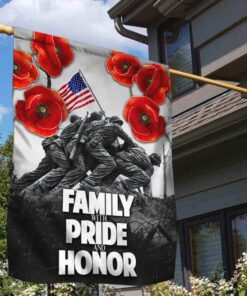 Veteran Flag Family With Pride And Honor TTV390F