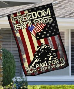 veteran flag freedom is not free bnv385f 1983