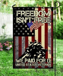 veteran flag freedom is not free bnv385f 6383