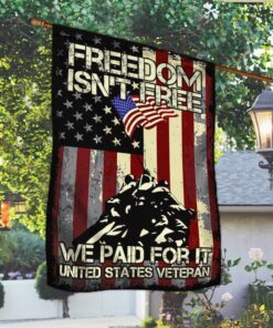veteran flag freedom is not free bnv385f 7697