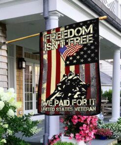 Veteran Flag Freedom Is Not Free BNV385F
