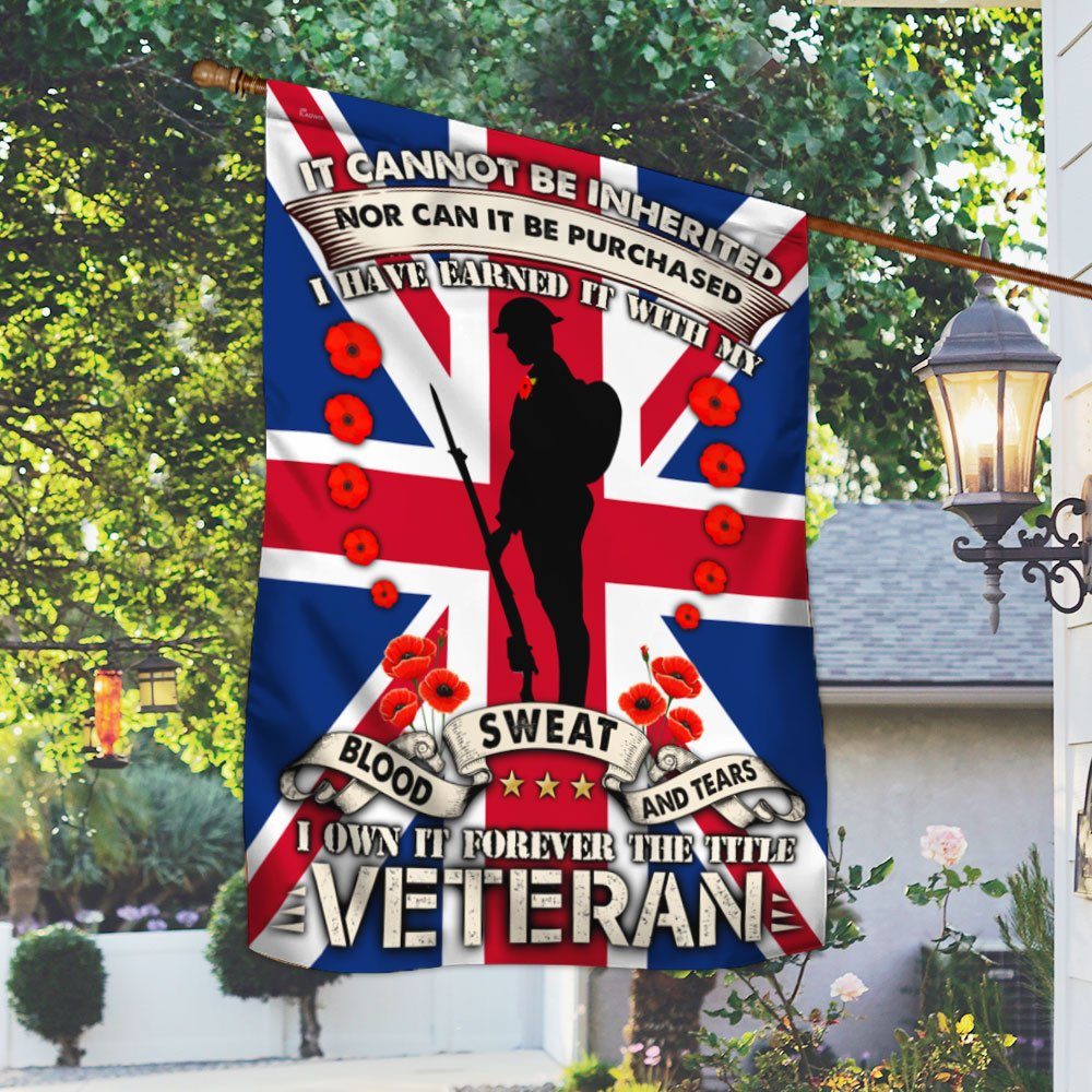 Veteran Flag I Have Earned It With My Blood, Sweat And Tears DDH2839Fv2 - Image 2