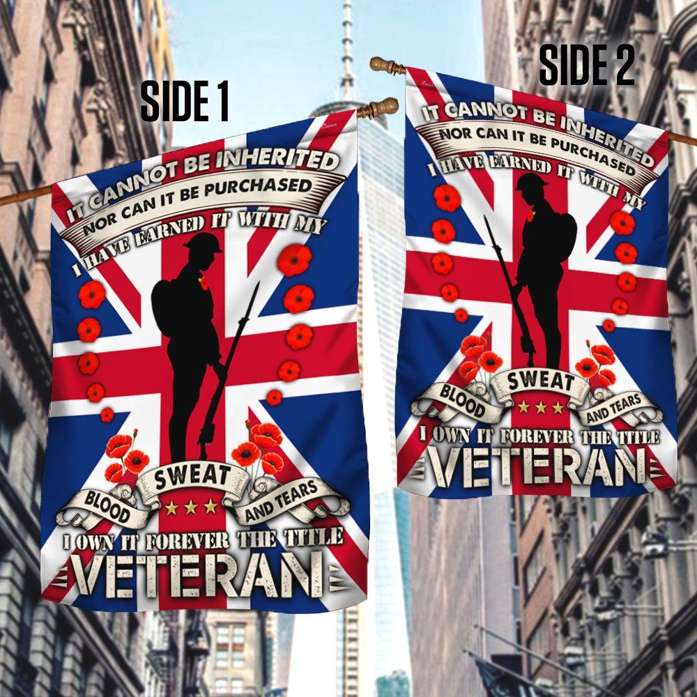 Veteran Flag I Have Earned It With My Blood, Sweat And Tears DDH2839Fv2 - Image 3