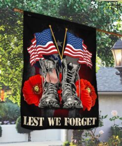 veteran flag lest we forget flag trl1268f 4964