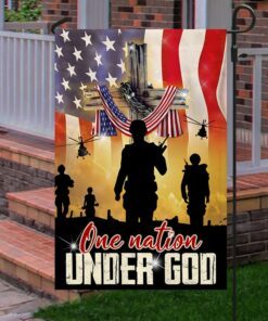 veteran flag one nation under god christian cross lha1943f 1374