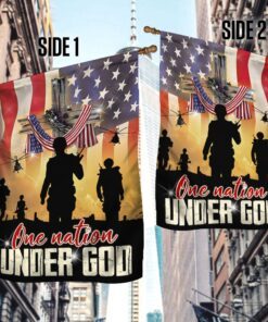 veteran flag one nation under god christian cross lha1943f 6982