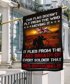 Veteran Flag Our Flag Flies From The Last Breath Of Every Sodier UK Veteran Flag LHA1729F