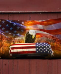 veteran flag remembrance american eagle honoring all who served grommet flag qtr31gf 2566