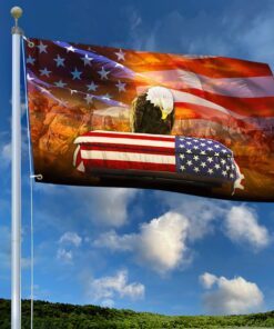 veteran flag remembrance american eagle honoring all who served grommet flag qtr31gf 2658