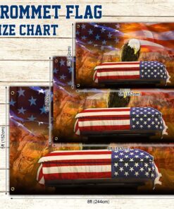 veteran flag remembrance american eagle honoring all who served grommet flag qtr31gf 8383