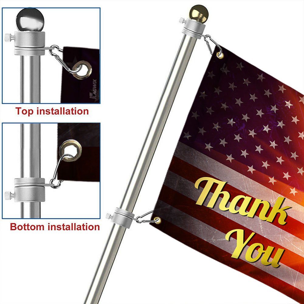 Veteran Flag Thank You Veterans Day American Grommet Flag TRL1304GF - Image 6