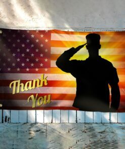 veteran flag thank you veterans day american grommet flag trl1304gf 1691