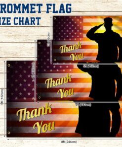 veteran flag thank you veterans day american grommet flag trl1304gf 7428
