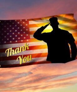 Veteran Flag Thank You Veterans Day American Grommet Flag TRL1304GF