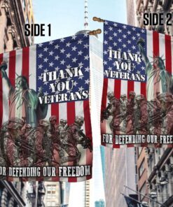 veteran flag thank you veterans for defending our freedom lha1790f 8074