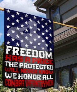 veteran flag we honor all combat infantrymen ant104f 8056