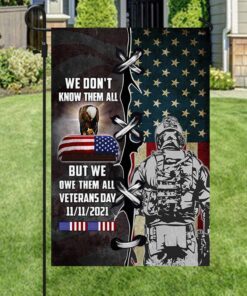 veteran flag we owe them all american soldier mlh1974f 8029