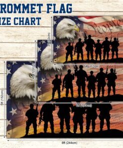 veteran flag we the people american eagle veteran grommet flag trv1692gf 2432