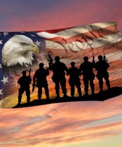 Veteran Flag We The People American Eagle Veteran Grommet Flag TRV1692GF