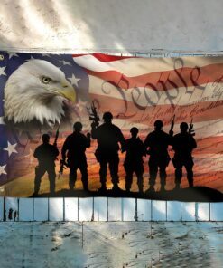 veteran flag we the people american eagle veteran grommet flag trv1692gf 4622