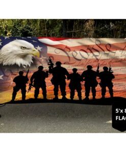 veteran flag we the people american eagle veteran grommet flag trv1692gf 4727