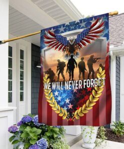 Veteran Flag We Will Never Forget BNN216F