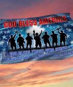 Veteran Grommet Flag God Bless America MLH1936GF