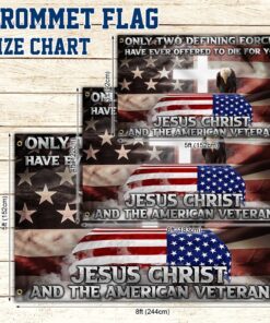 veteran grommet flag jesus christ and the american veteran ant318gf 1606