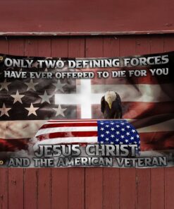 veteran grommet flag jesus christ and the american veteran ant318gf 2519