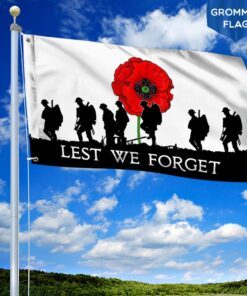 Veteran Grommet Flag Lest We Forget Remembrance Day MLH1883GF