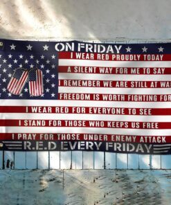 veteran grommet flag on friday red every friday lha1841gf 1971