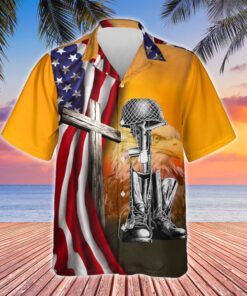 Veteran Hawaiian Shirt Remember And Honor BNN63HWv1