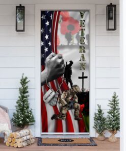 Veteran Lest We Forget Door Cover