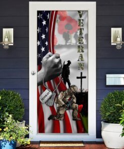 veteran lest we forget door cover 6627