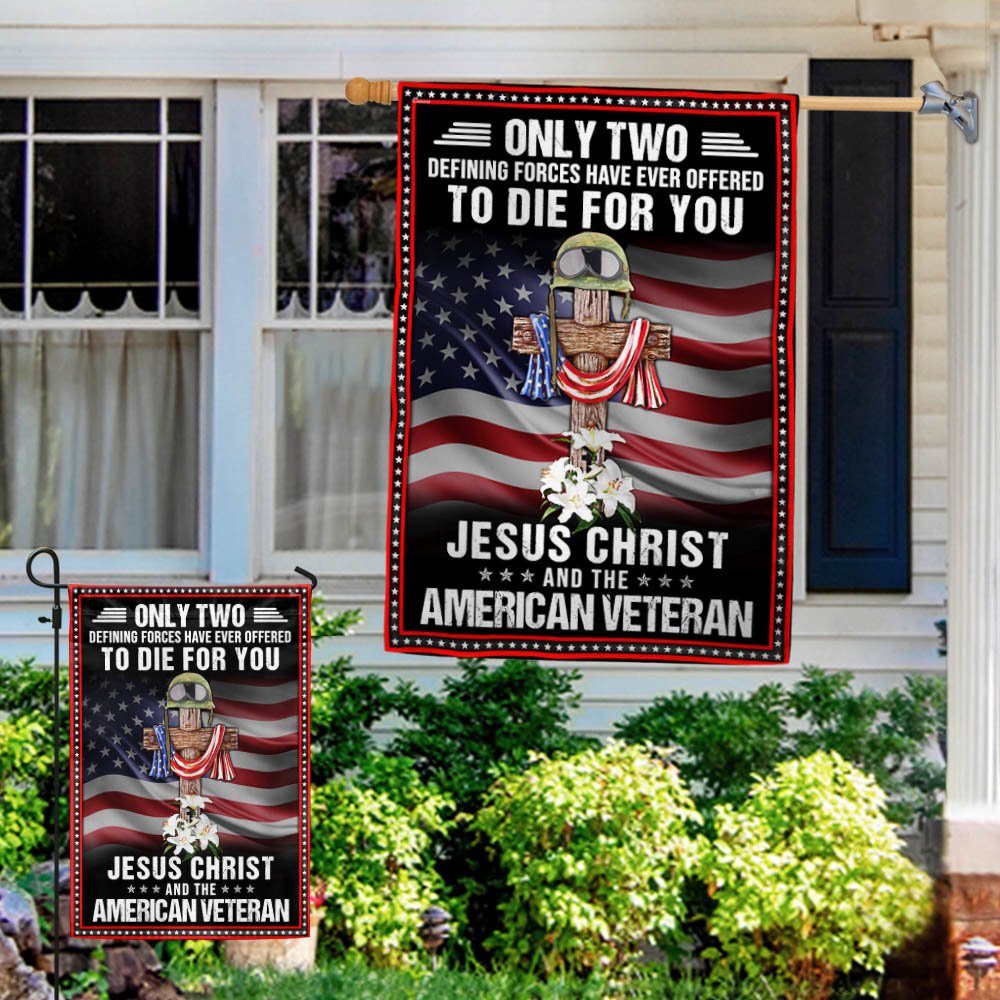 Veteran Owe To Jesus Christ and the American Veteran Flag MLN1194F - Image 4