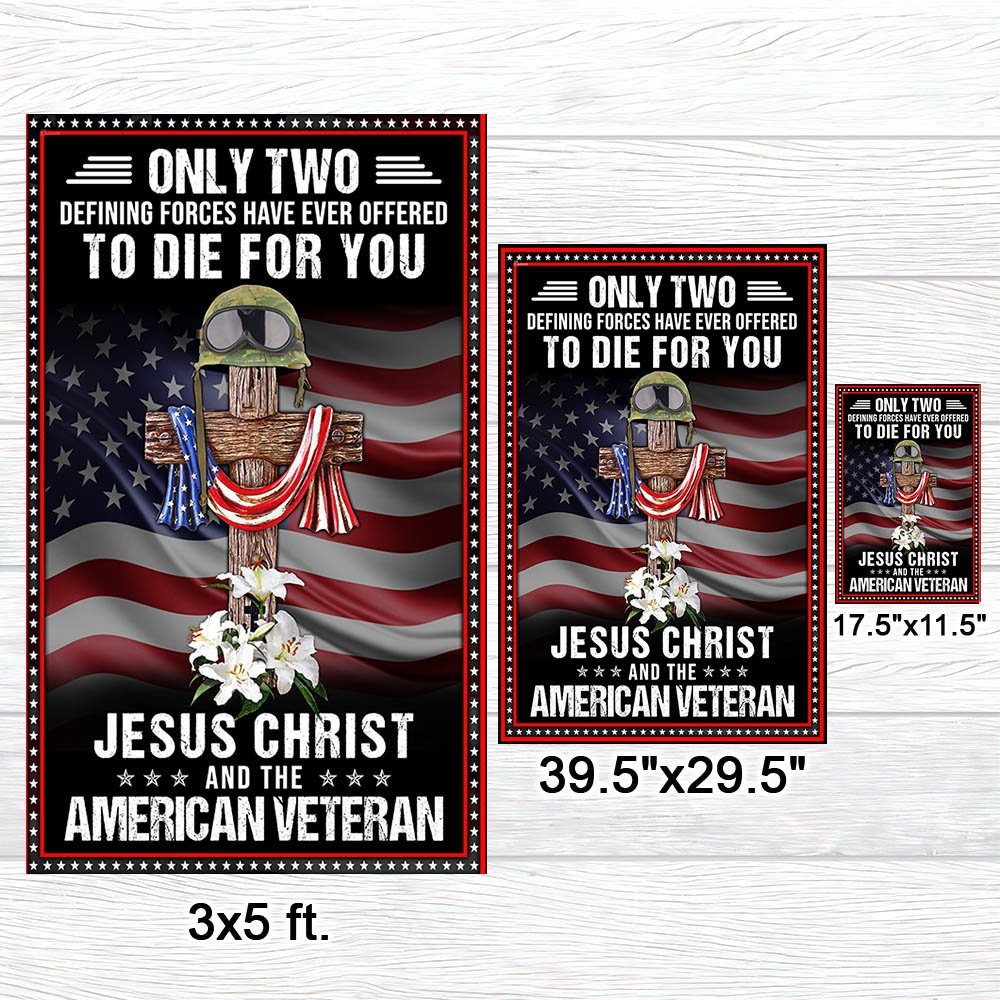 Veteran Owe To Jesus Christ and the American Veteran Flag MLN1194F - Image 7